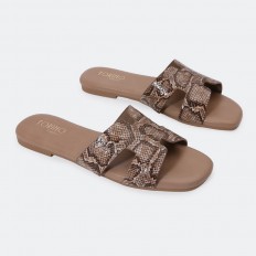 OX3035 Flat slippers with...