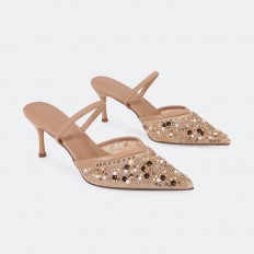 QSQB85 Sequined High Heel...