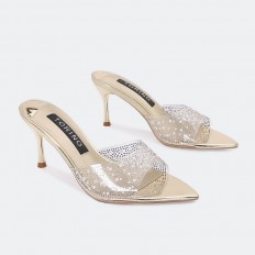 QXQ1608 Heel slippers with...