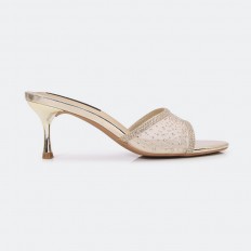 QXQ1669 نعال كعب لامع ذو...