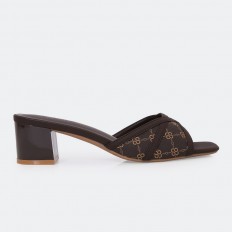 QXQ1929 Wide heel slippers...