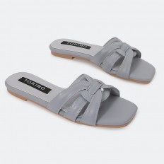 ZX2747 Flat leather slippers