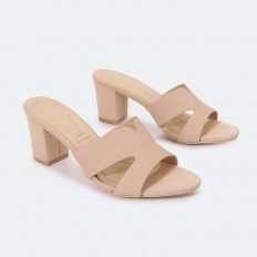 ZXQ1699 Patterned wide heel...