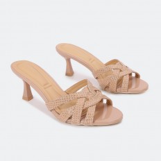 ZXQ1701 Snakeskin round-toe...