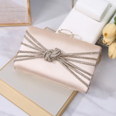 JD-37 Crystal Beaded Satin...