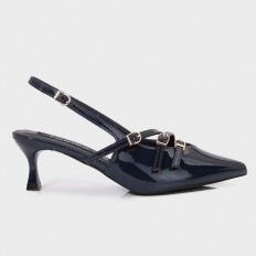 ZSQB73 pointed toe shiny...