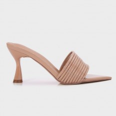 QXQ2168 نعال كعب من الجلد...