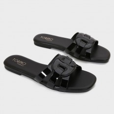 OX3221 Flat Slippers with a...