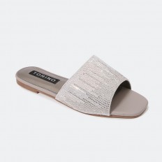 ZX2443 نعال مسطح شيك مزين...