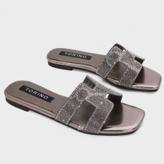 ZX3249 نعال فلات عصري مزين...