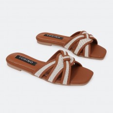 ZX2977 Flat slippers with a...