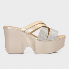 OR620  نعال كعب ويدج لامع...