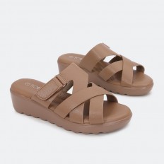 slipper from leather with...