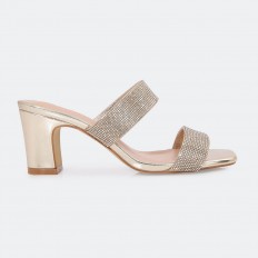 BXQ2138 Shiny Wide Heel...