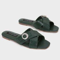 FX2997 Flat slippers with a...