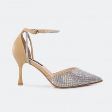 HSQ288 Shiny sandals with a...