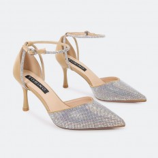 HSQ288 Shiny sandals with a...