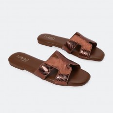 OX2858 Flat slippers with...