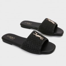 OX3218 Flat Slippers with a...