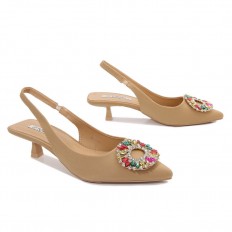 Slingback shoes decorated...