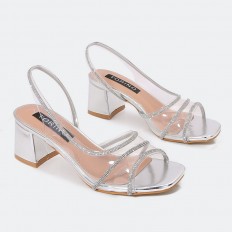 WSQ666 صندل أنيق شفاف مزين...