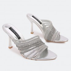 WXQ1797 shiny heel slippers...