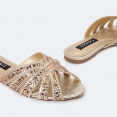 ZX2702 Flat slippers with...