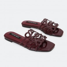 ZX2990 Flat Slippers with...