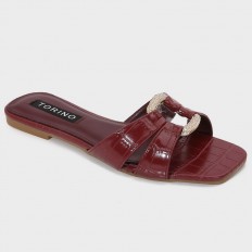 ZX3160  نعال مسطح عصري مزين...