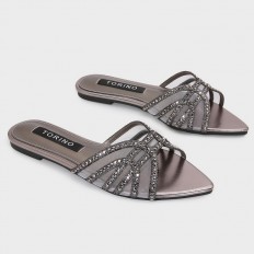 ZX3164 Flat slippers with a...