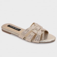 ZX3179 نعال فلات أنيق وبراق