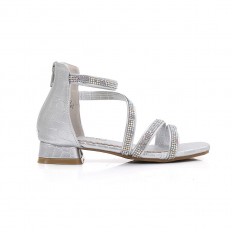 G323حذاء بناتي مزين بالكريستال