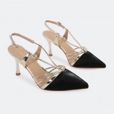 HSQB107 Shiny Heel Sandals...