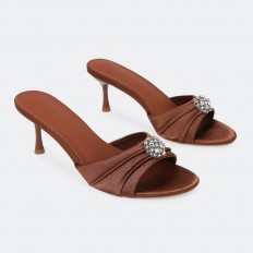 QXQ1946 Satin Brooch Heel...