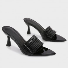 QXQ2168 نعال كعب من الجلد...