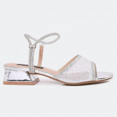 WSQ668 Tulle Round Toe Sandals