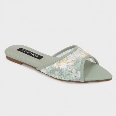 ZX3227 Flat slippers with a...