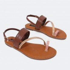 ZXS3 Round Toe Flat Sandals