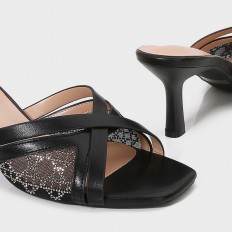 BXQ2124 Heeled slippers...