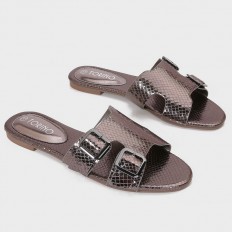 FX2996 Flat slippers with a...