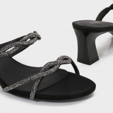HXQ632 Shiny Heel Slippers...