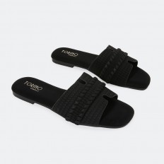 OX2873 Flat slippers with a...