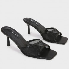 QXQ1826 Square-toed heeled...
