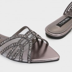 ZX3164 Flat slippers with a...