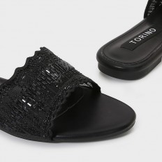ZX3178 نعال مسطح براق ولامع