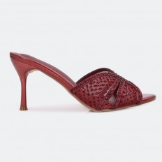 QXQ1963 shiny heeled...