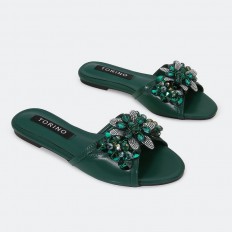 ZX2948 نعال مسطح مزين...