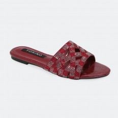 ZX2964 نعال مسطح أنيق مزين...