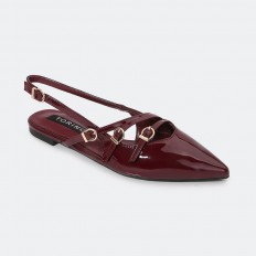 ZXSQ2 Shiny flat sandals...