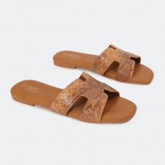 OX2857 نعال مسطح عصري بنقشة...